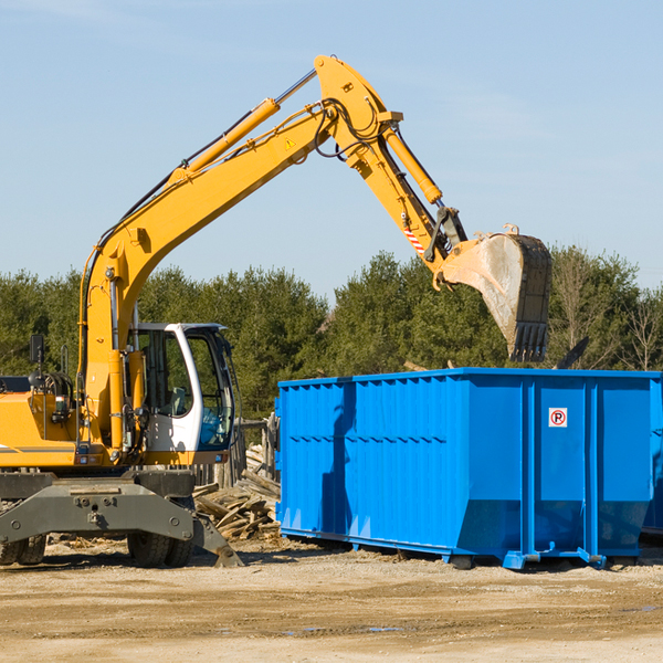 are there any restrictions on where a residential dumpster can be placed in Keithville